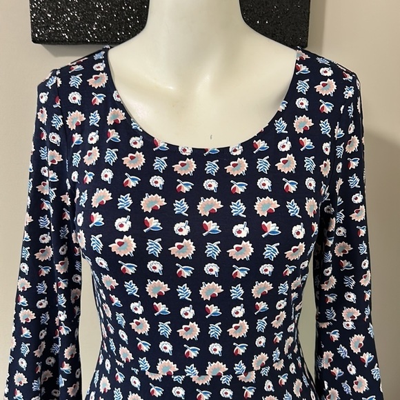 BODEN Navy Flower Press Miriam Tunic Dress Floral Sz 4 NEW - Picture 5 of 14